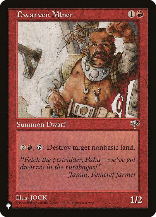 Dwarven Miner [The List Reprints]