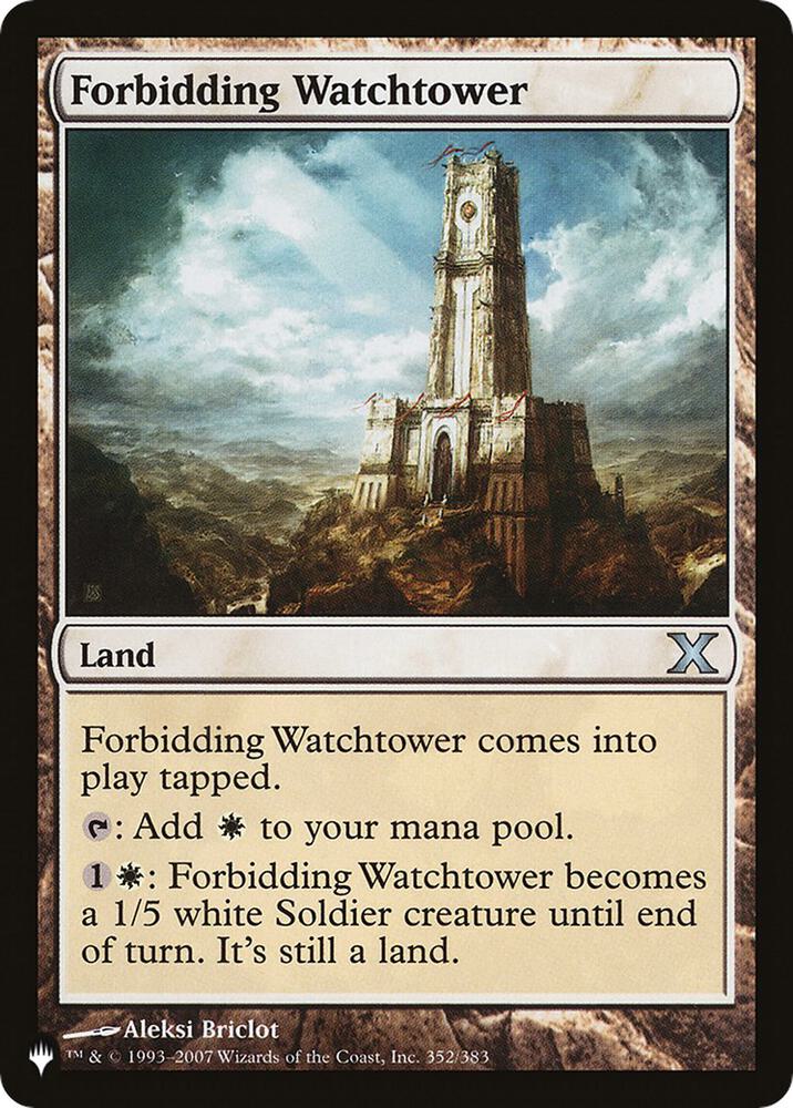 Forbidding Watchtower [The List Reprints] 352/383