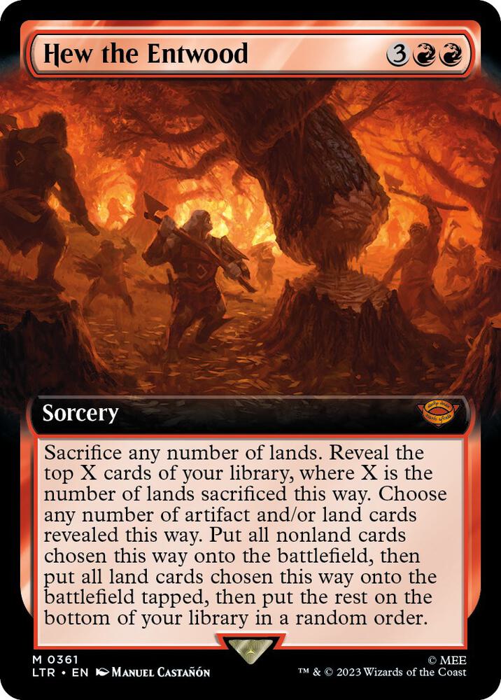 Hew the Entwood (Extended Art) [Universes Beyond: The Lord of the Rings: Tales of Middle-earth] 361