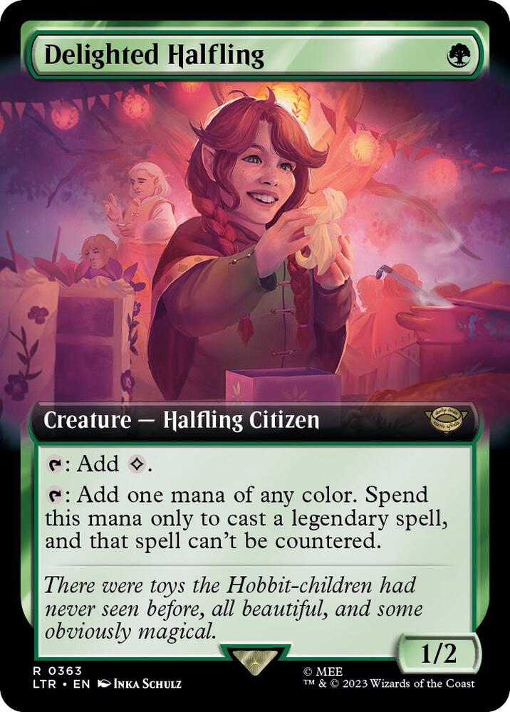 Delighted Halfling (Extended Art) [Universes Beyond: The Lord of the Rings: Tales of Middle-earth] 363