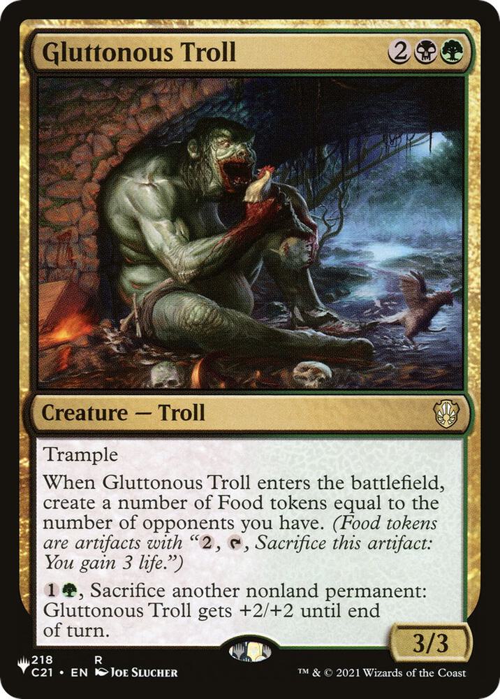 Gluttonous Troll [The List Reprints] 218/081