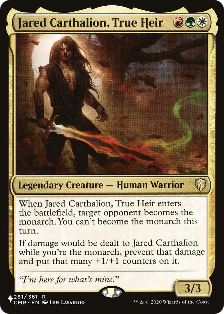 Jared Carthalion, True Heir [The List Reprints] 281/361