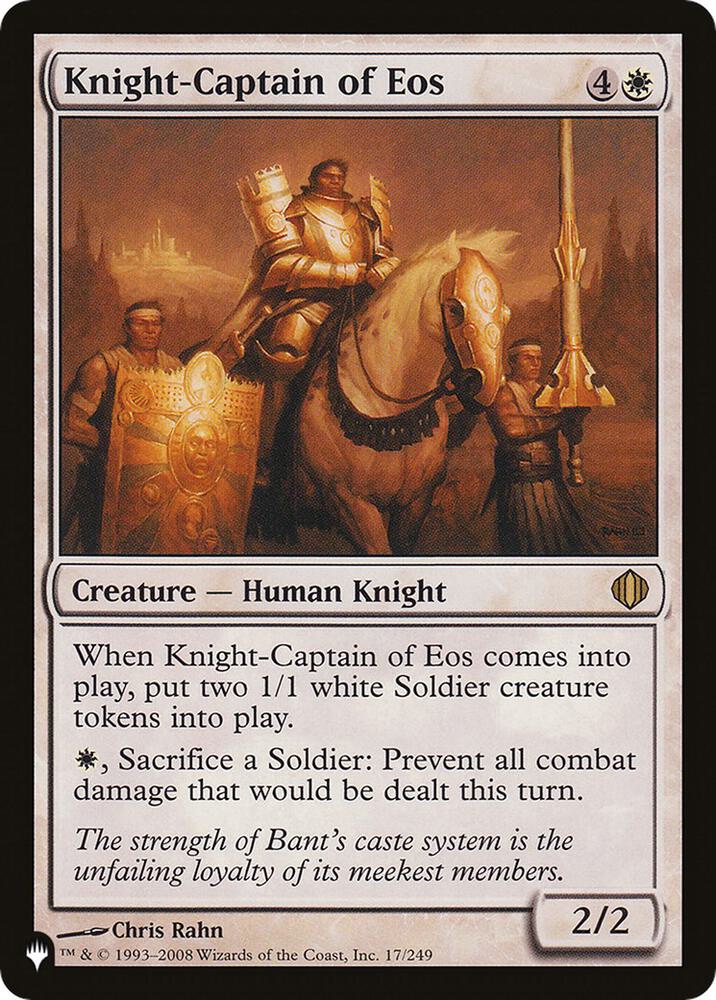Knight-Captain of Eos [The List Reprints] 17/249