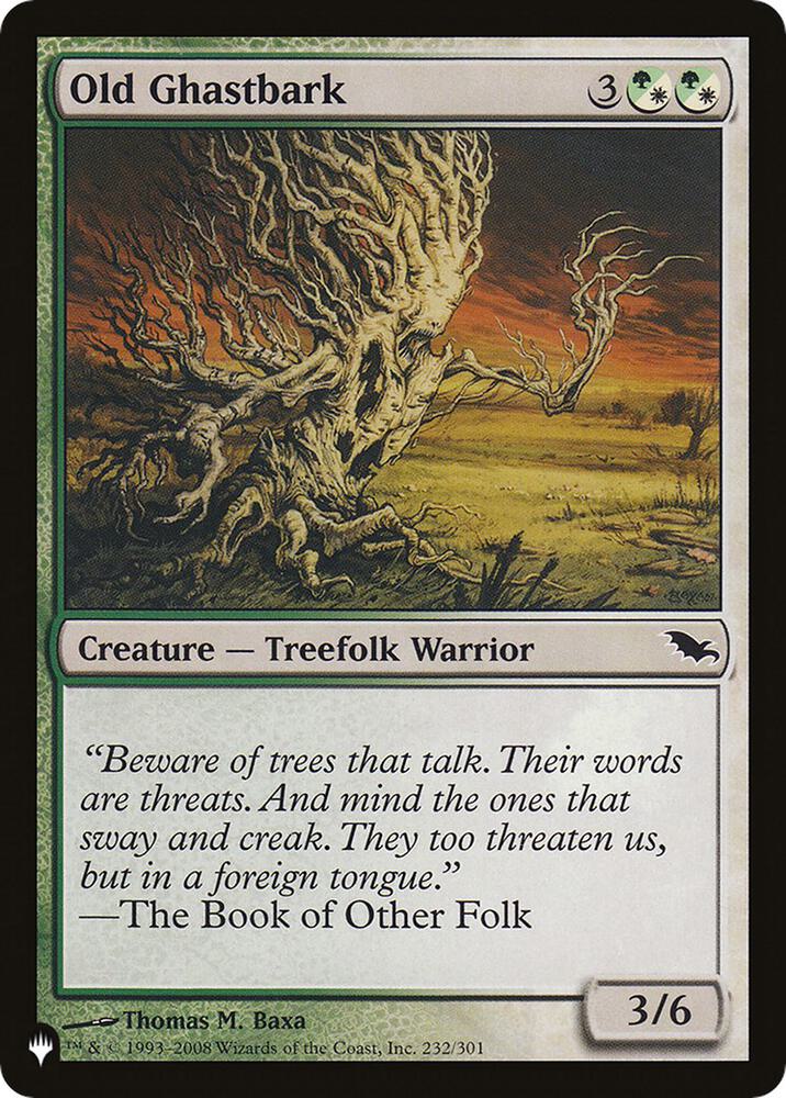 Old Ghastbark [The List Reprints] 232/301