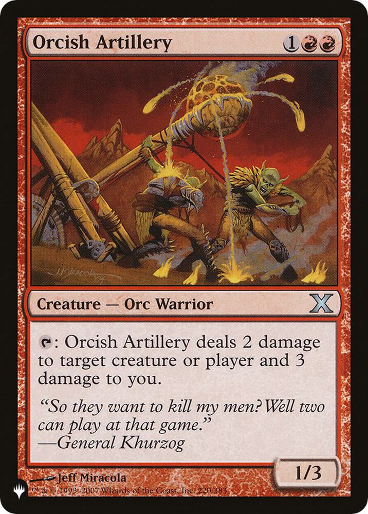 Orcish Artillery [The List Reprints] 220/383