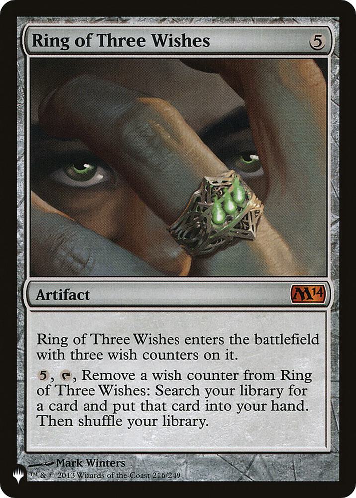 Ring of Three Wishes [The List Reprints] 216/249