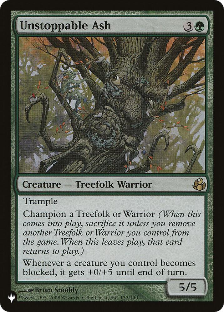 Unstoppable Ash [The List Reprints] 137/150