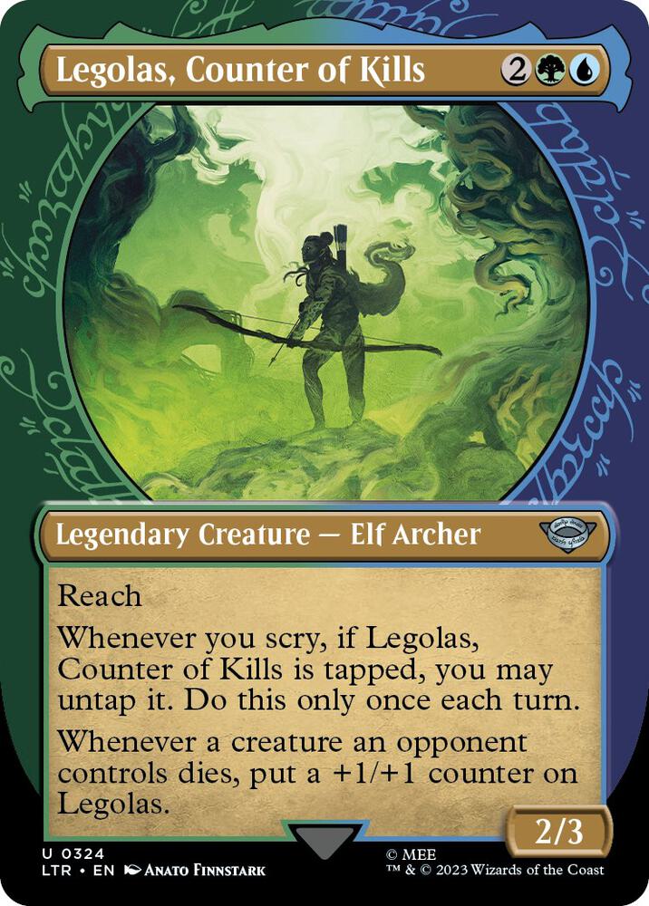 Legolas, Counter of Kills (Showcase) [Universes Beyond: The Lord of the Rings: Tales of Middle-earth] 324