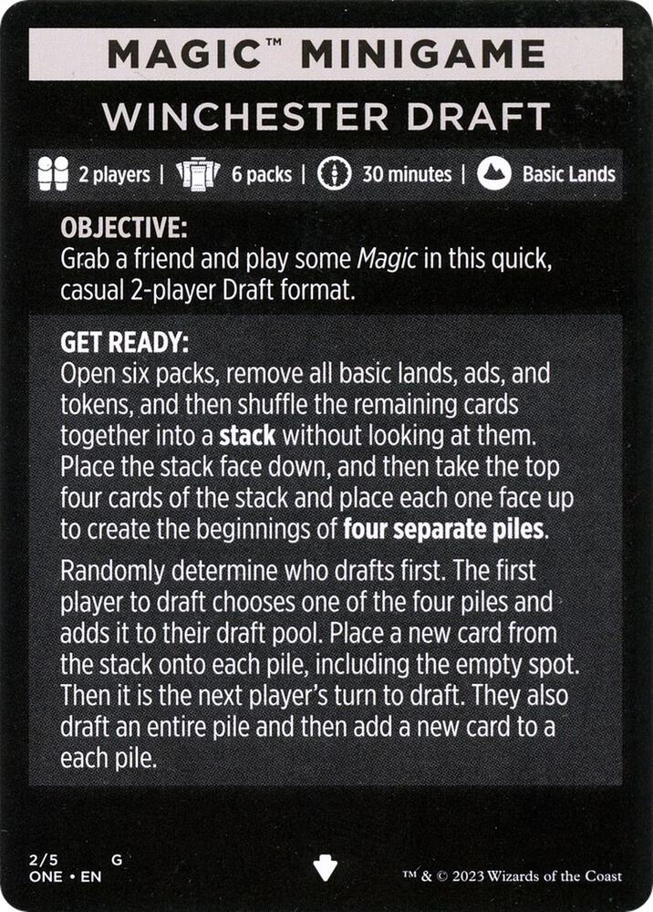 Magic Minigame: Winchester Draft [Phyrexia: All Will Be One] 2