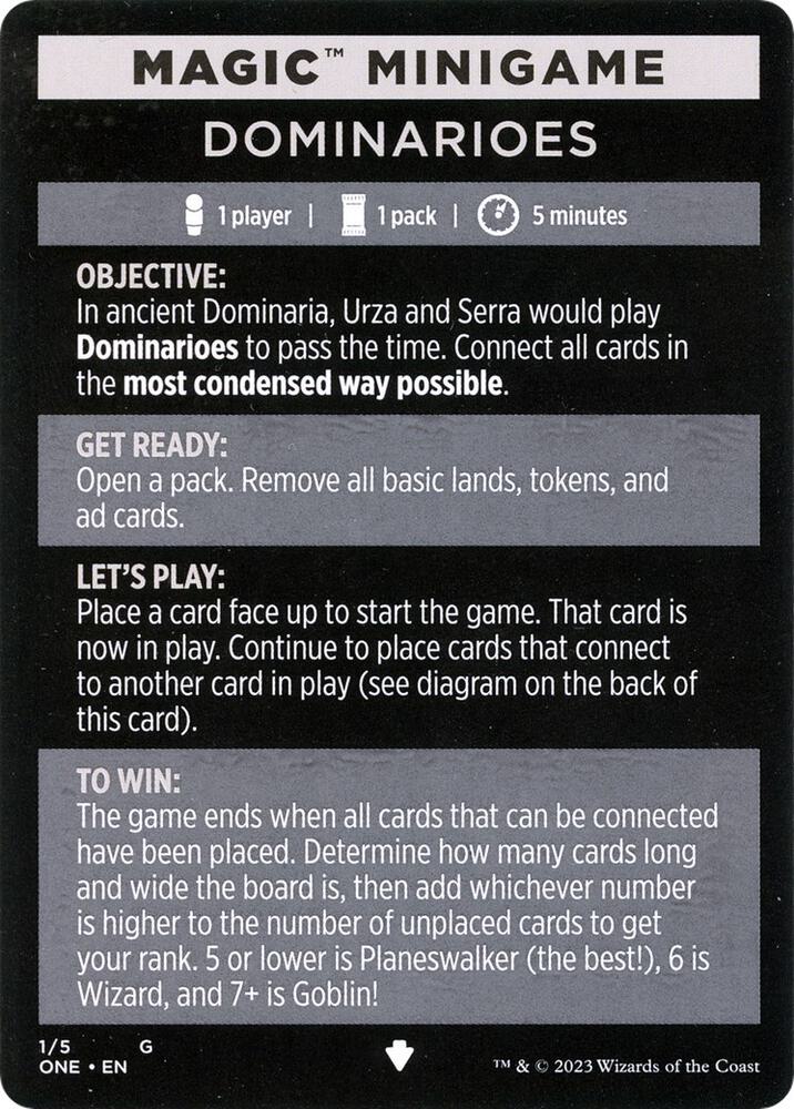 Magic Minigame: Dominarioes [Phyrexia: All Will Be One] 1