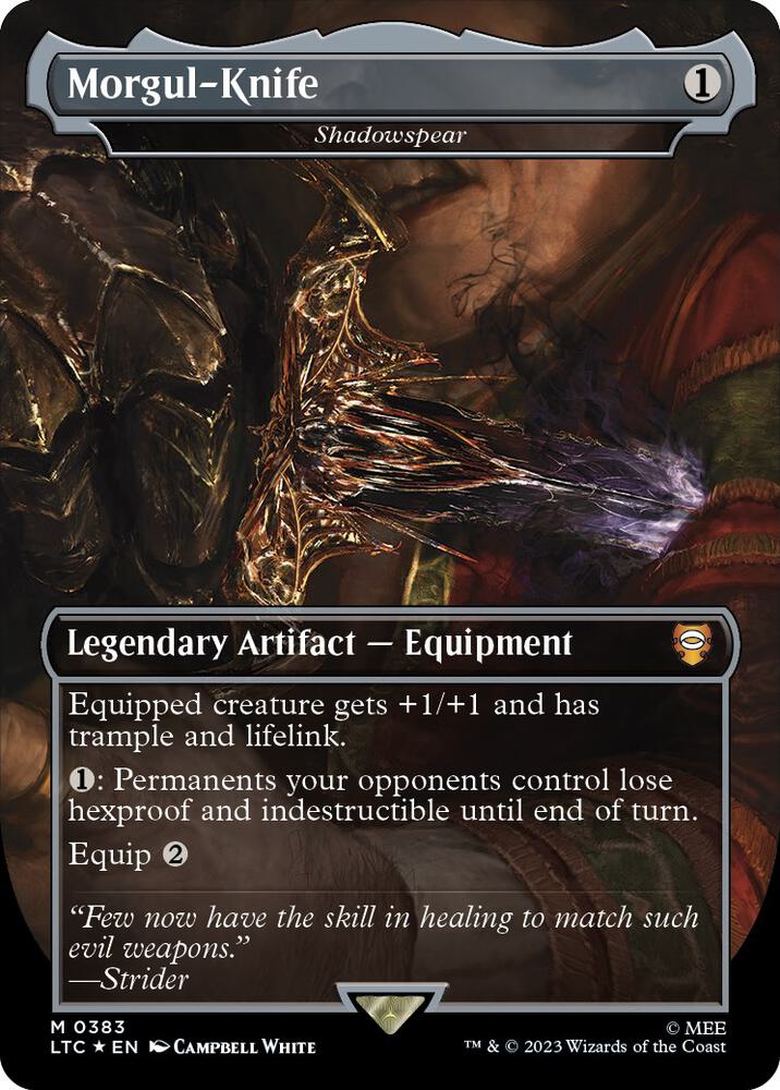 Morgul-Knife - Shadowspear (Surge Foil) [Commander: The Lord of the Rings: Tales of Middle-earth] 383