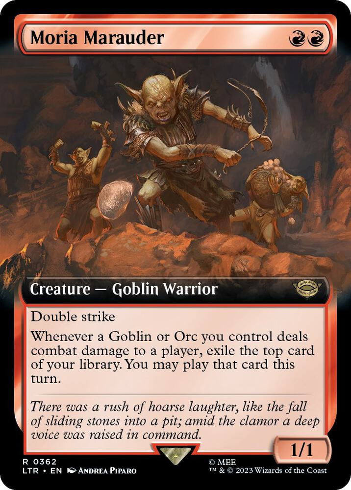 Moria Marauder (Extended Art) [Universes Beyond: The Lord of the Rings: Tales of Middle-earth] 362