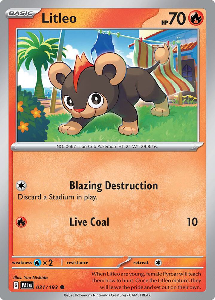 Litleo [SV02: Paldea Evolved] 031/193