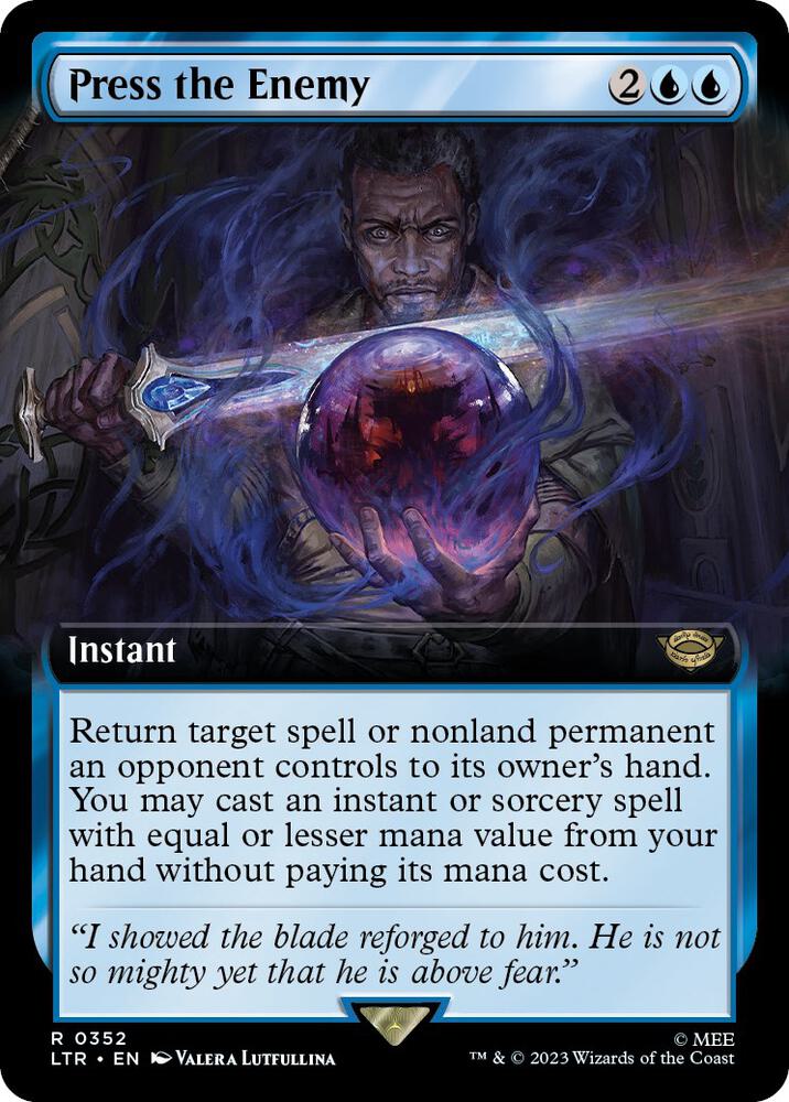 Press the Enemy (Extended Art) [Universes Beyond: The Lord of the Rings: Tales of Middle-earth] 352