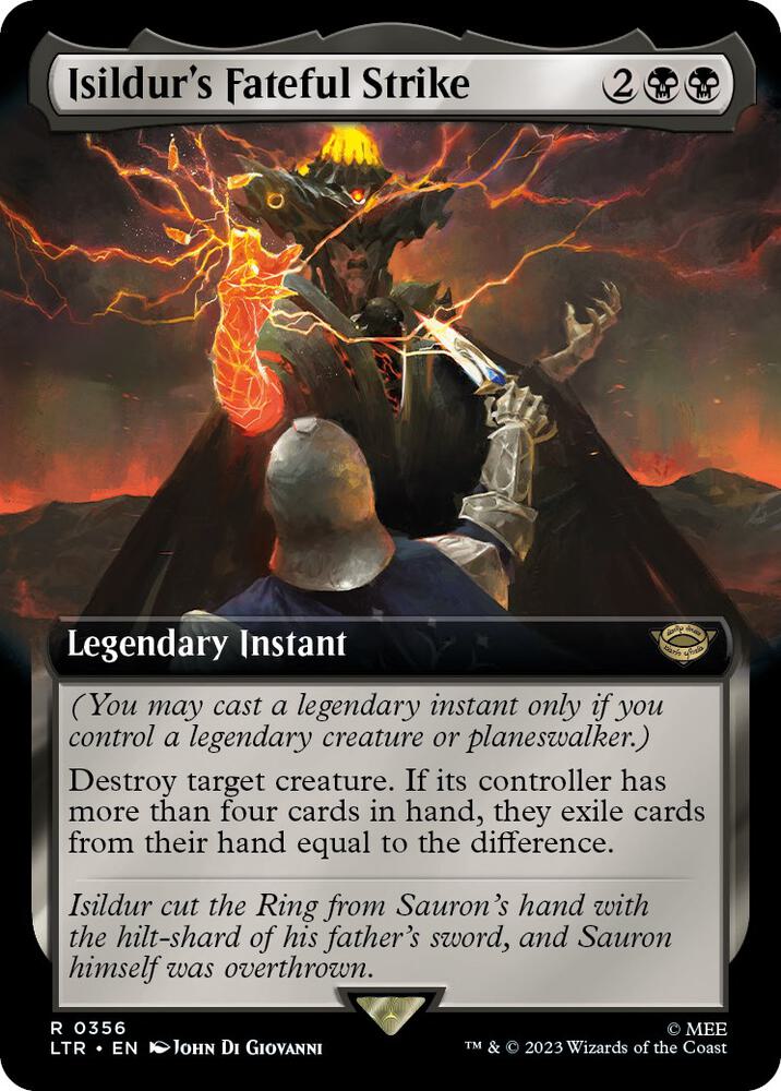 Isildur's Fateful Strike (Extended Art) [Universes Beyond: The Lord of the Rings: Tales of Middle-earth] 356