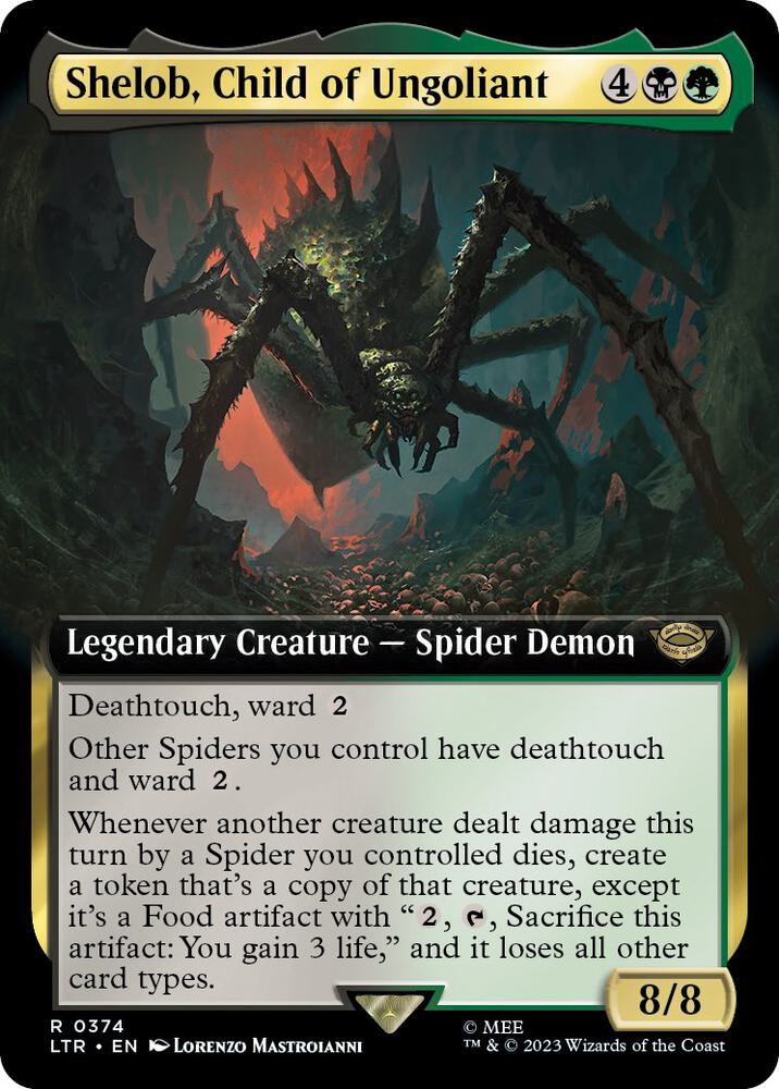 Shelob, Child of Ungoliant (Extended Art) [Universes Beyond: The Lord of the Rings: Tales of Middle-earth] 374