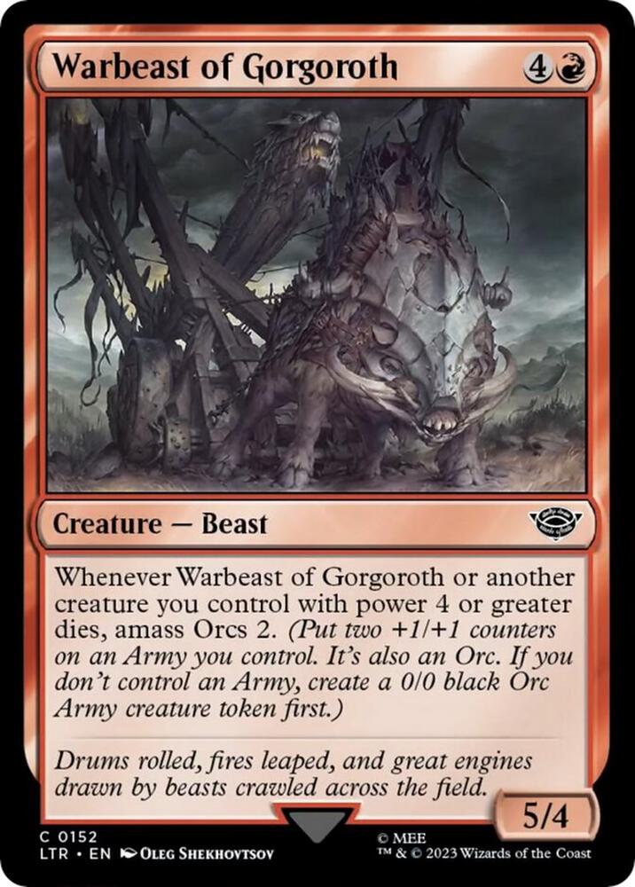 Warbeast of Gorgoroth [Universes Beyond: The Lord of the Rings: Tales of Middle-earth] 152