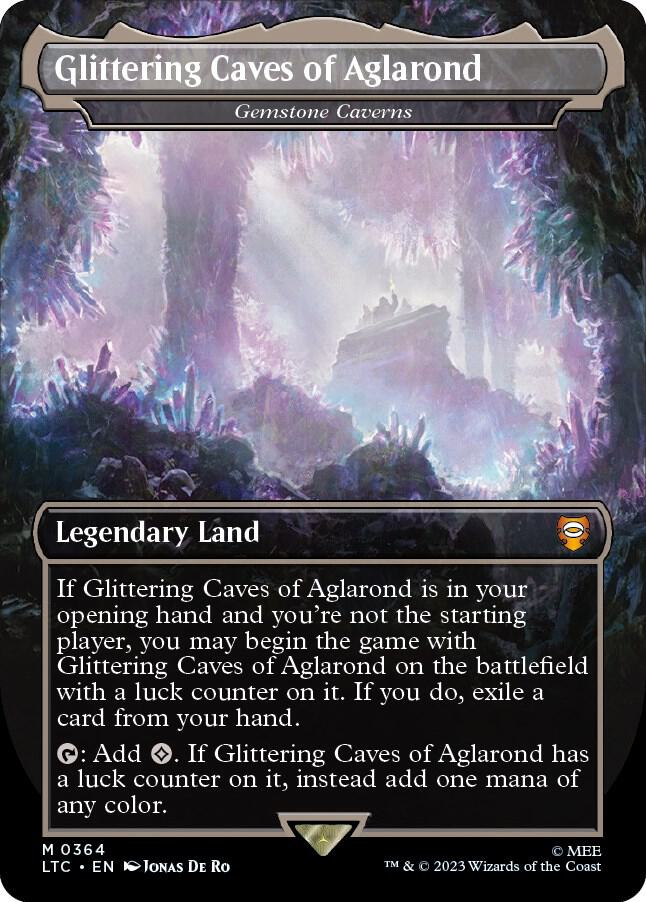 Glittering Caves of Aglarond - Gemstone Caverns (Borderless) [Commander: The Lord of the Rings: Tales of Middle-earth] 364