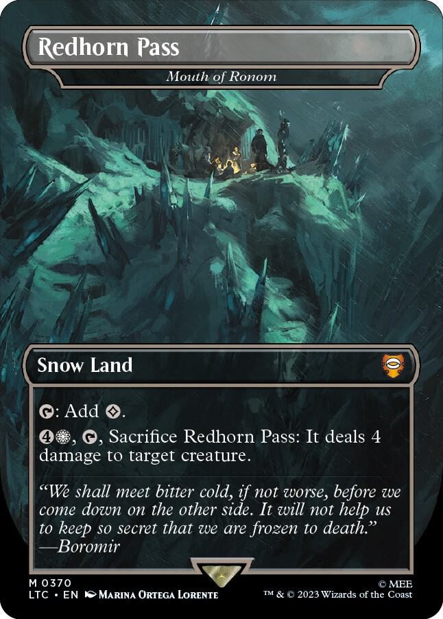 Redhorn Pass - Mouth of Ronom (Borderless) [Commander: The Lord of the Rings: Tales of Middle-earth] 370