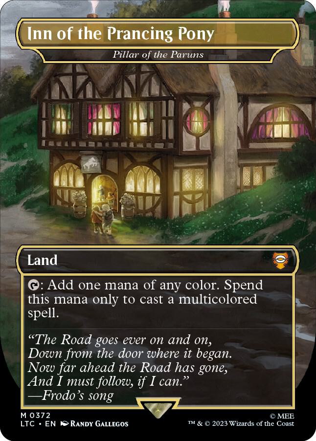 Inn of the Prancing Pony - Pillar of the Paruns (Borderless) [Commander: The Lord of the Rings: Tales of Middle-earth] 372