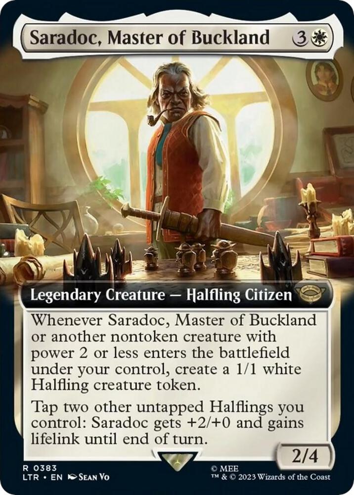 Saradoc, Master of Buckland (Extended Art) [Universes Beyond: The Lord of the Rings: Tales of Middle-earth] 383