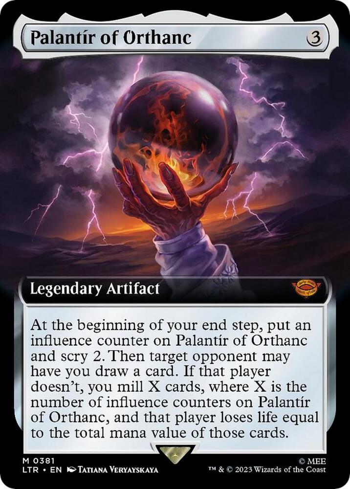 Palantir of Orthanc (Extended Art) [Universes Beyond: The Lord of the Rings: Tales of Middle-earth] 381