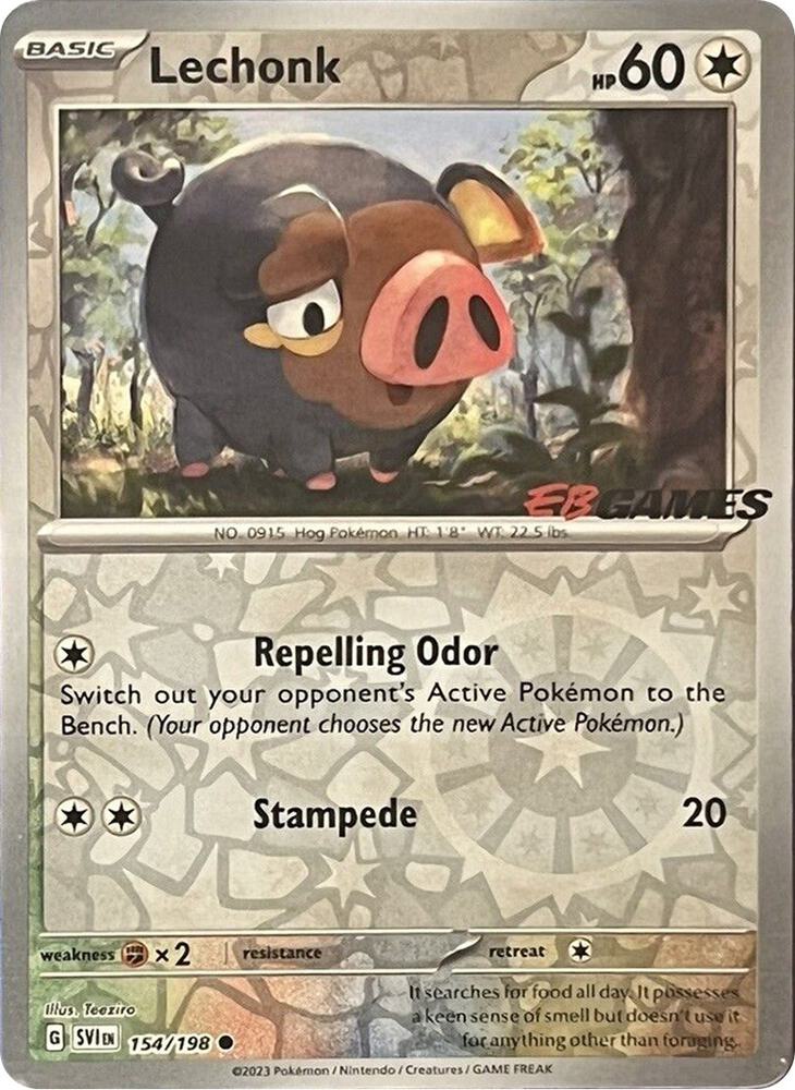 Lechonk - 154/198 (EB Games Promo) [Miscellaneous Cards & Products] 154/198