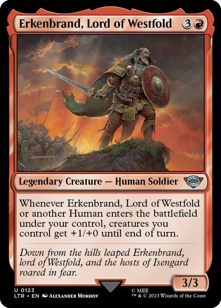 Erkenbrand, Lord of Westfold [Universes Beyond: The Lord of the Rings: Tales of Middle-earth] 123