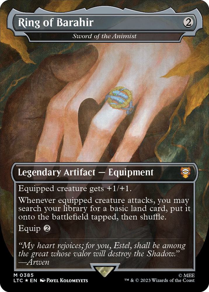 Ring of Barahir - Sword of the Animist (Surge Foil) [Commander: The Lord of the Rings: Tales of Middle-earth] 385