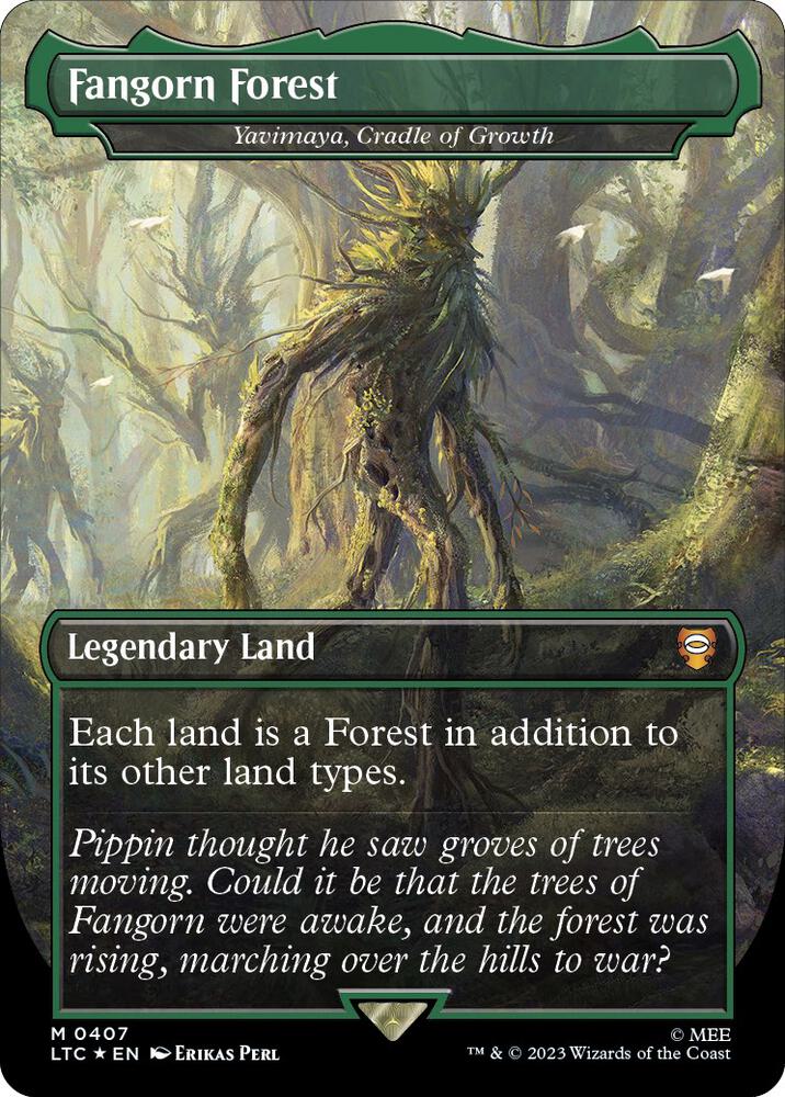Fangorn Forest - Yavimaya, Cradle of Growth (Surge Foil) [Commander: The Lord of the Rings: Tales of Middle-earth] 407