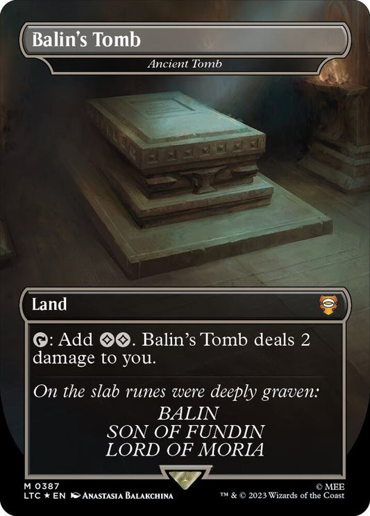 Balin's Tomb - Ancient Tomb (Surge Foil) [Commander: The Lord of the Rings: Tales of Middle-earth] 387