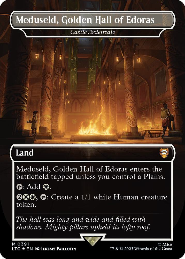 Meduseld, Golden Hall of Edoras - Castle Ardenvale (Surge Foil) [Commander: The Lord of the Rings: Tales of Middle-earth] 391