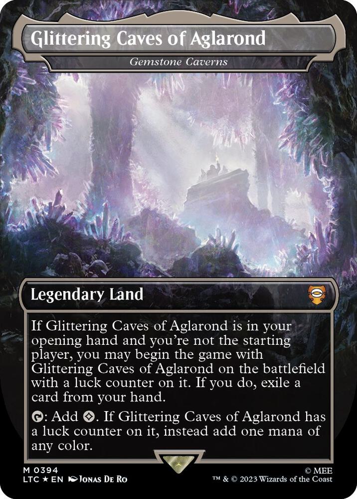 Glittering Caves of Aglarond - Gemstone Caverns (Surge Foil) [Commander: The Lord of the Rings: Tales of Middle-earth] 394