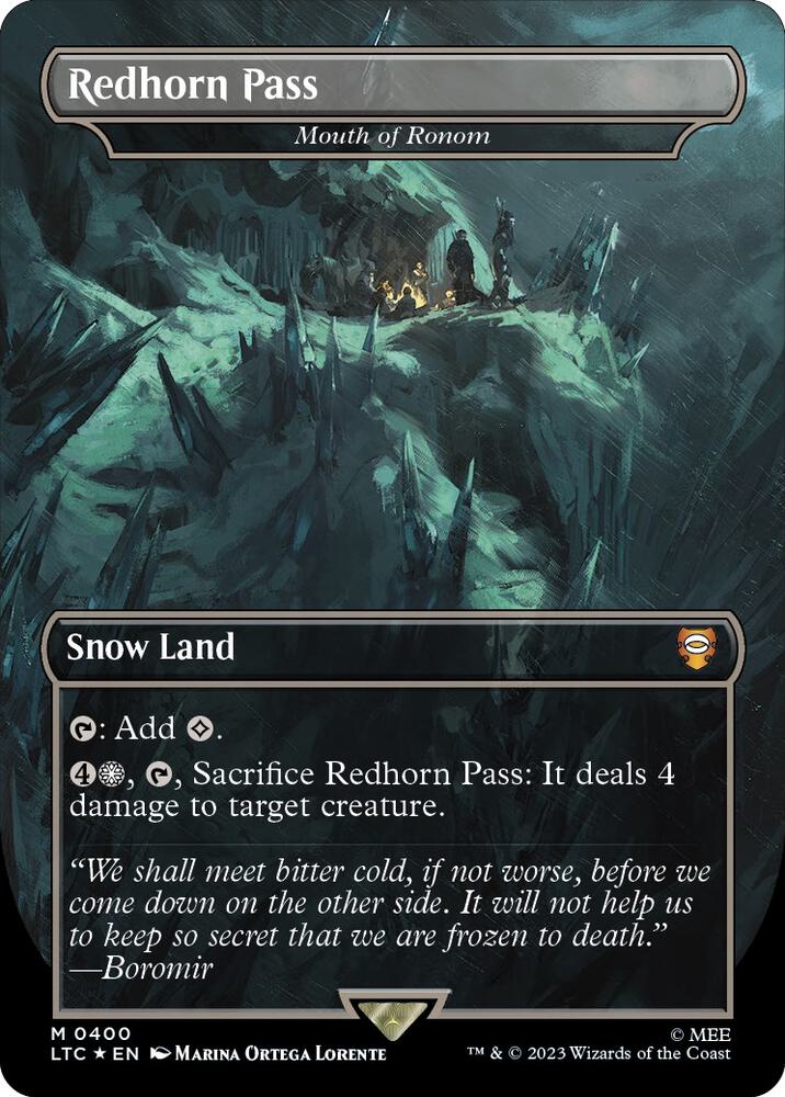 Redhorn Pass - Mouth of Ronom (Surge Foil) [Commander: The Lord of the Rings: Tales of Middle-earth] 400