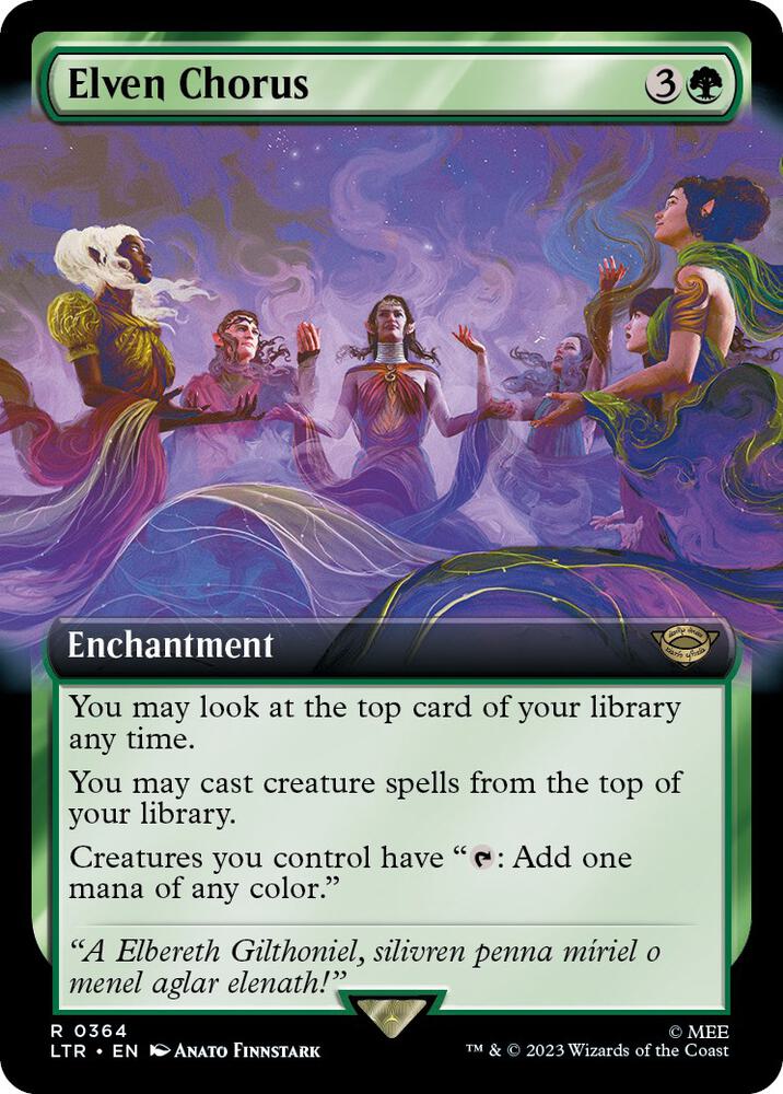 Elven Chorus (Extended Art) [Universes Beyond: The Lord of the Rings: Tales of Middle-earth] 364