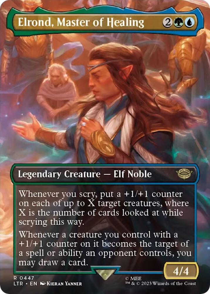 Elrond, Master of Healing (Borderless) [Universes Beyond: The Lord of the Rings: Tales of Middle-earth] 447
