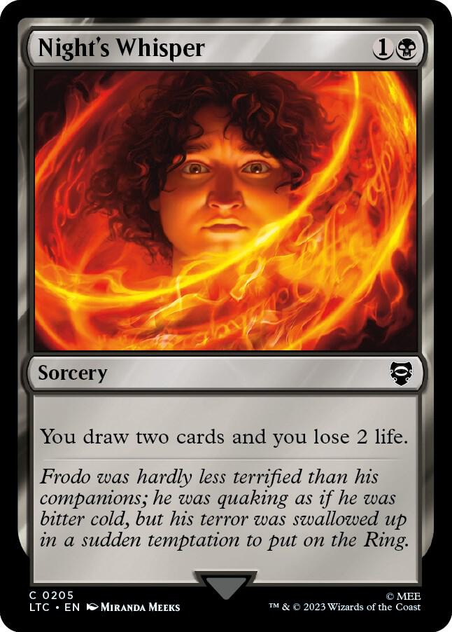 Night's Whisper [Commander: The Lord of the Rings: Tales of Middle-earth] 205