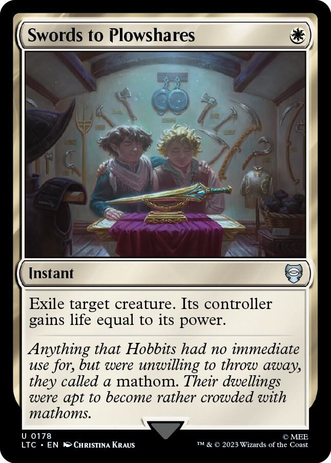 Swords to Plowshares [Commander: The Lord of the Rings: Tales of Middle-earth] 178