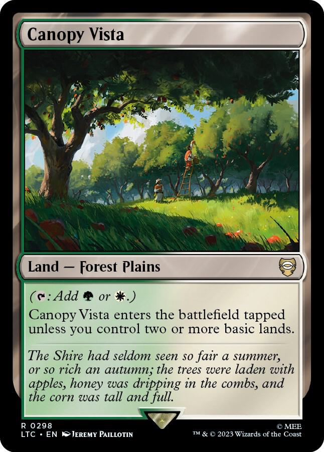 Canopy Vista [Commander: The Lord of the Rings: Tales of Middle-earth] 298