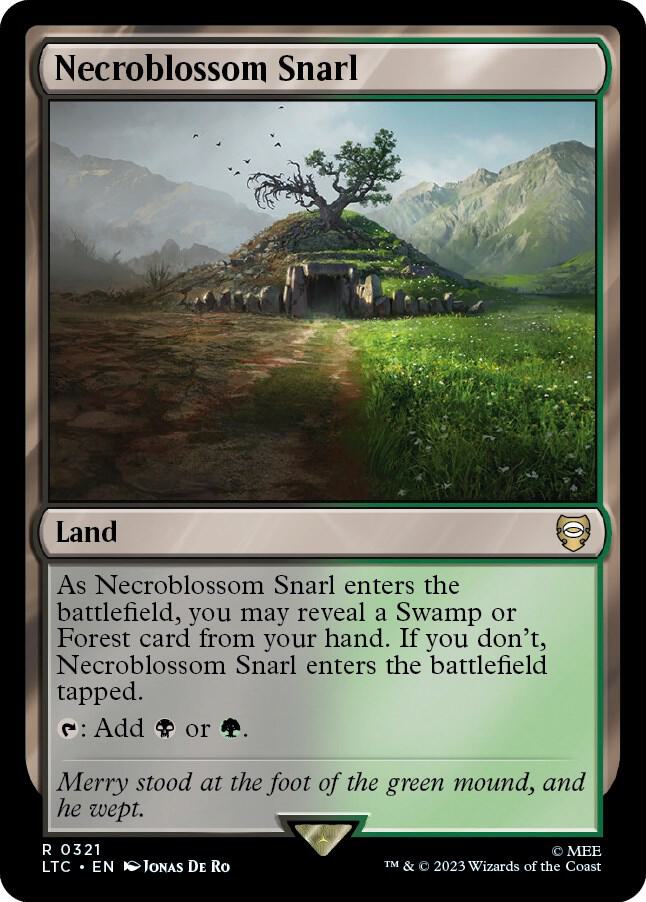 Necroblossom Snarl [Commander: The Lord of the Rings: Tales of Middle-earth] 321