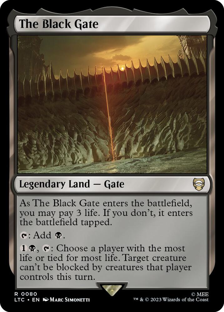 The Black Gate [Commander: The Lord of the Rings: Tales of Middle-earth] 80