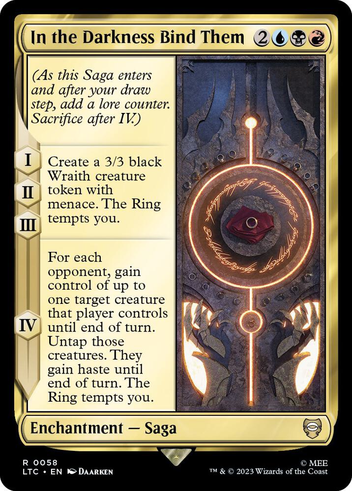 In the Darkness Bind Them [Commander: The Lord of the Rings: Tales of Middle-earth] 58