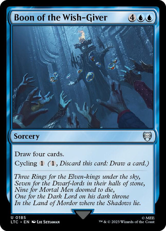 Boon of the Wish-Giver [Commander: The Lord of the Rings: Tales of Middle-earth] 185