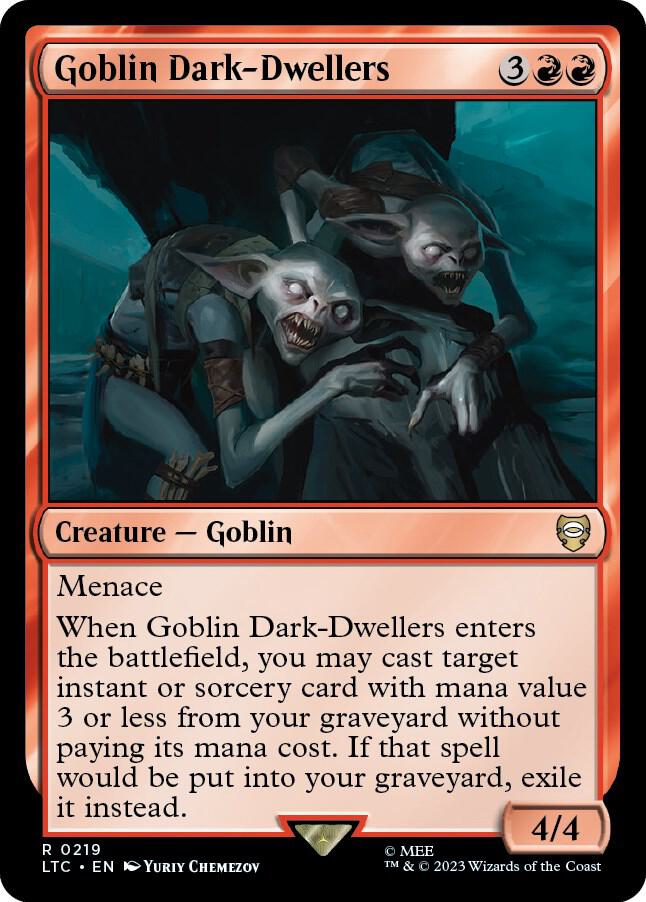 Goblin Dark-Dwellers [Commander: The Lord of the Rings: Tales of Middle-earth] 219