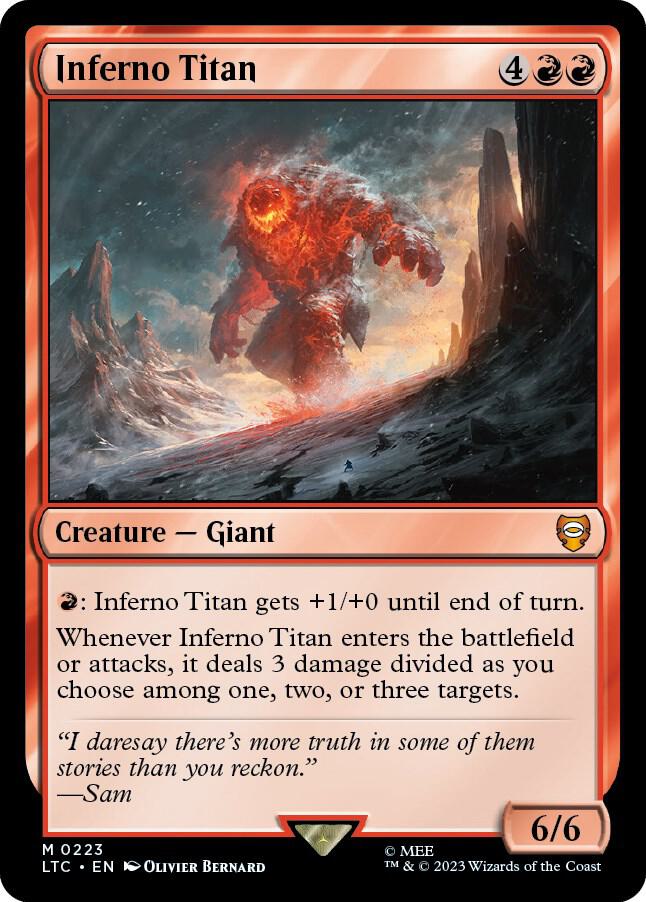 Inferno Titan [Commander: The Lord of the Rings: Tales of Middle-earth] 223