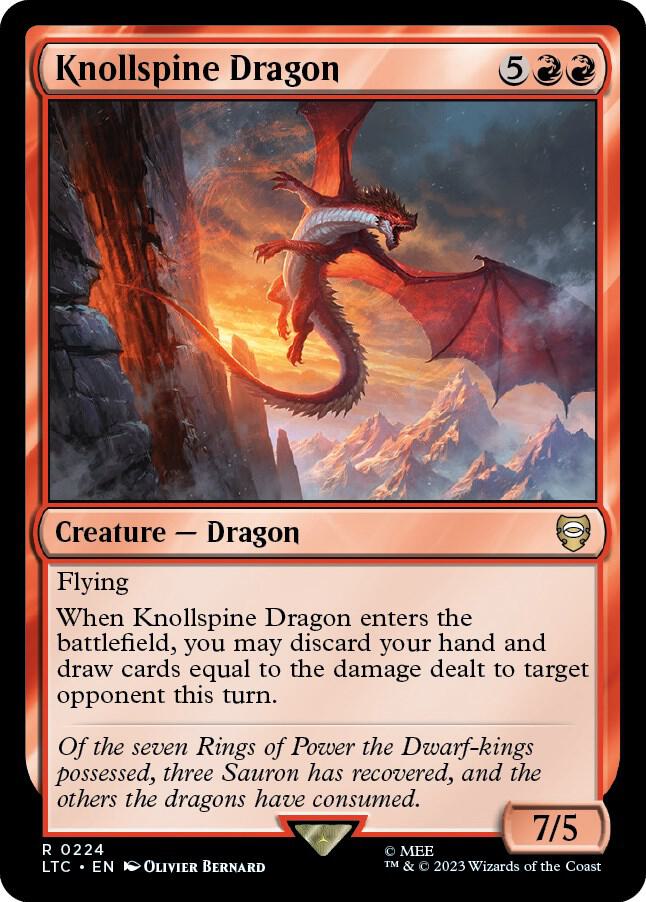 Knollspine Dragon [Commander: The Lord of the Rings: Tales of Middle-earth] 224