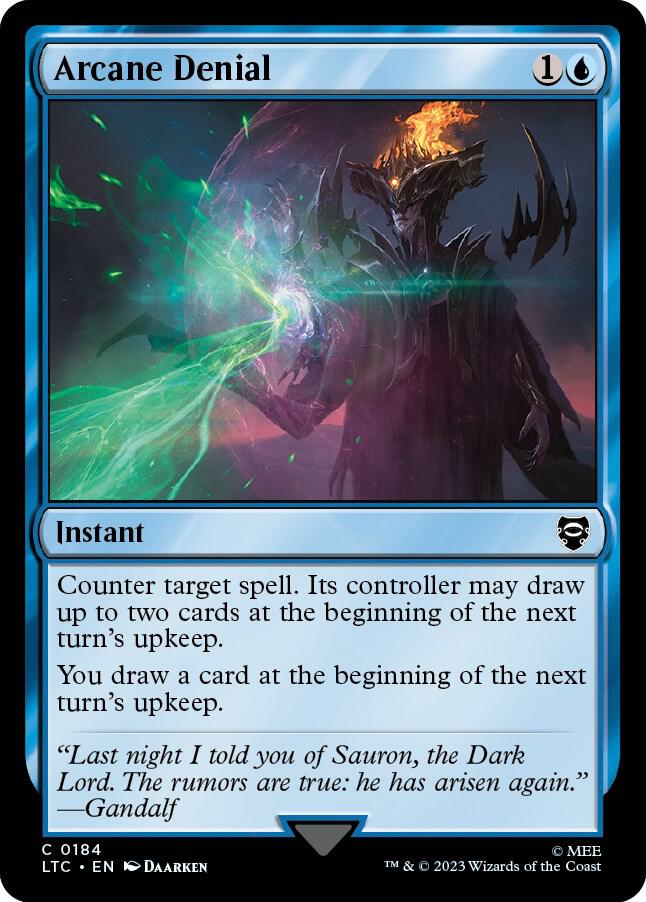 Arcane Denial [Commander: The Lord of the Rings: Tales of Middle-earth] 184