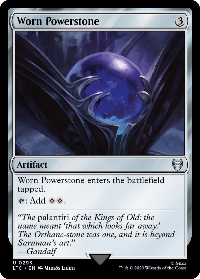 Worn Powerstone [Commander: The Lord of the Rings: Tales of Middle-earth] 293