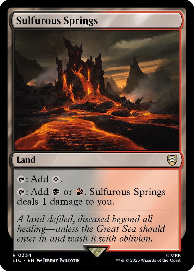 Sulfurous Springs [Commander: The Lord of the Rings: Tales of Middle-earth] 334