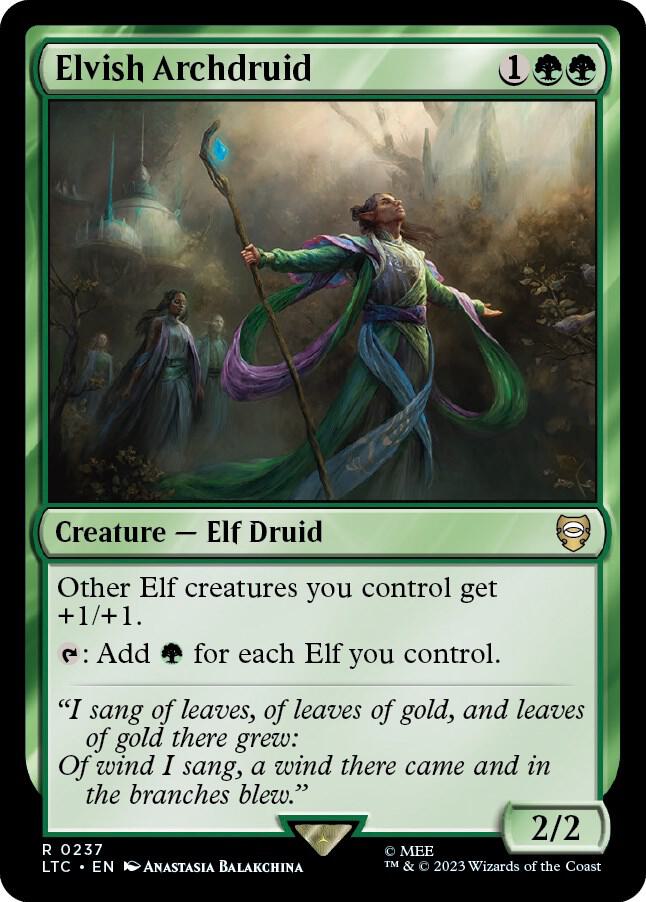 Elvish Archdruid [Commander: The Lord of the Rings: Tales of Middle-earth] 237